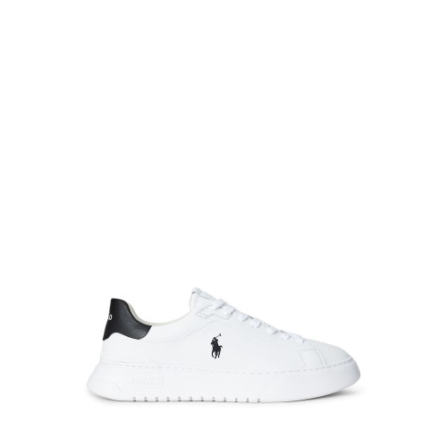 Παπούτσι RLite Court Tumbled Leather Sneaker Polo Ralph Lauren