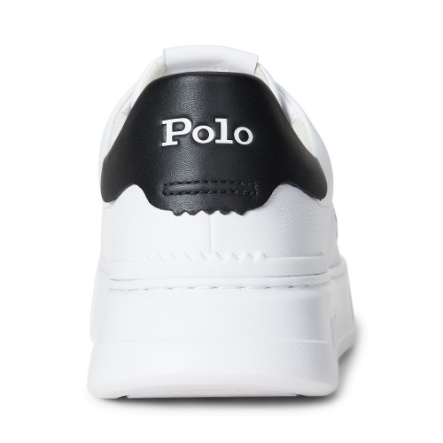 Παπούτσι RLite Court Tumbled Leather Sneaker Polo Ralph Lauren