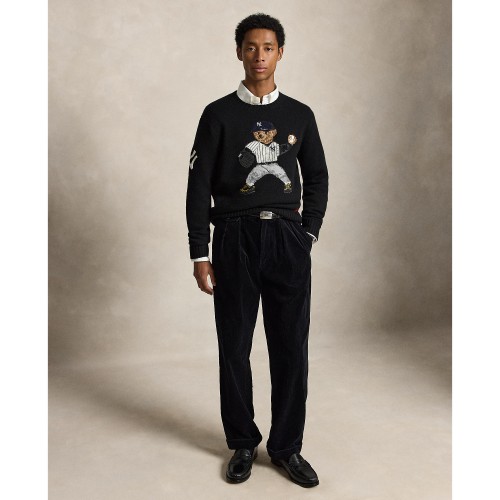 Ανδρικό Πλεκτό Πουλόβερ Polo Ralph Lauren με Σχέδιο Polo Bear MLB Yankees