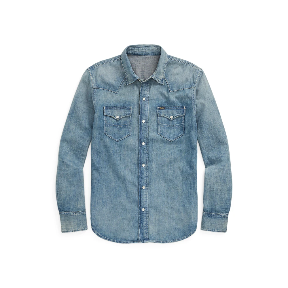 Ανδρικό πουκάμισο Slub Denim Western Polo Ralph Lauren
