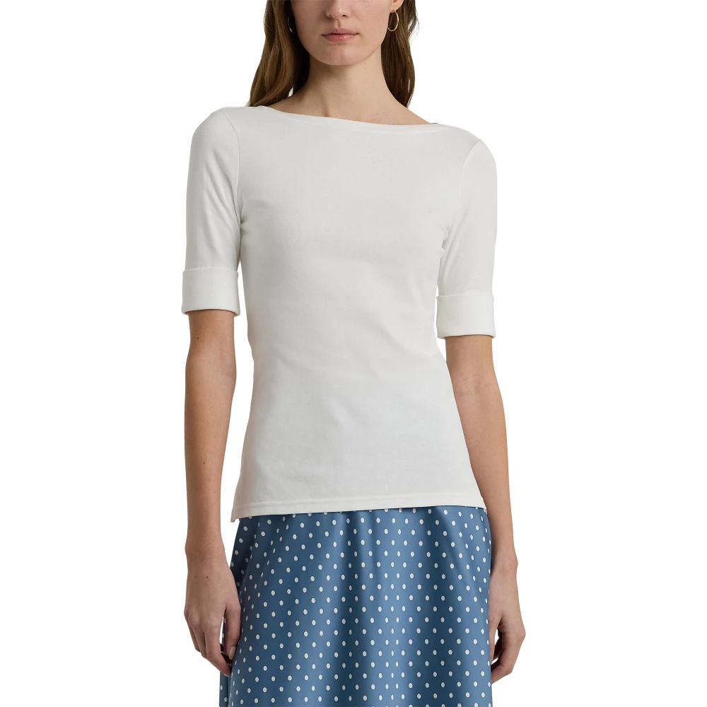 Γυναικεία Μπλούζα Stretch Cotton Boatneck Polo Ralph Lauren