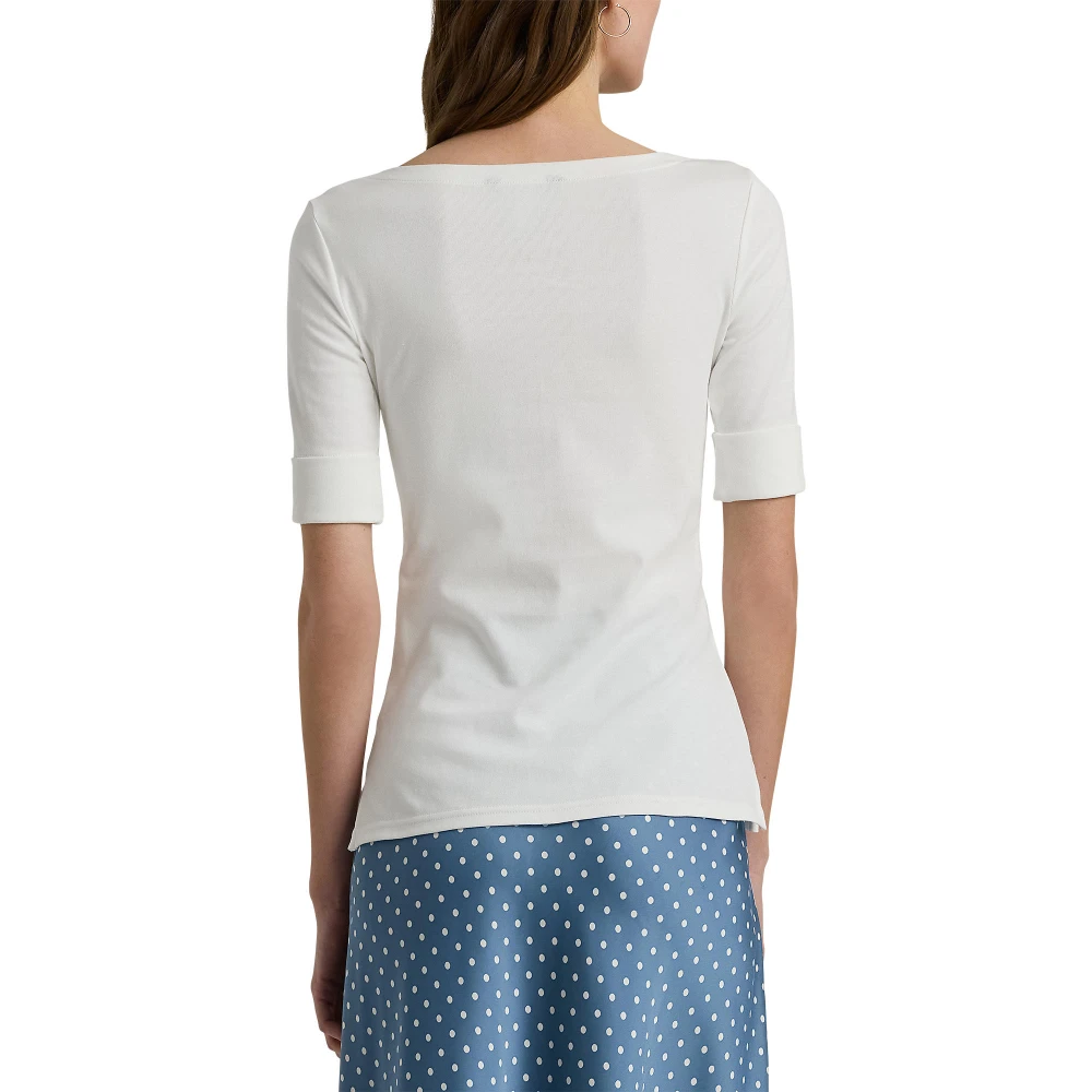 Γυναικεία Μπλούζα Stretch Cotton Boatneck Polo Ralph Lauren
