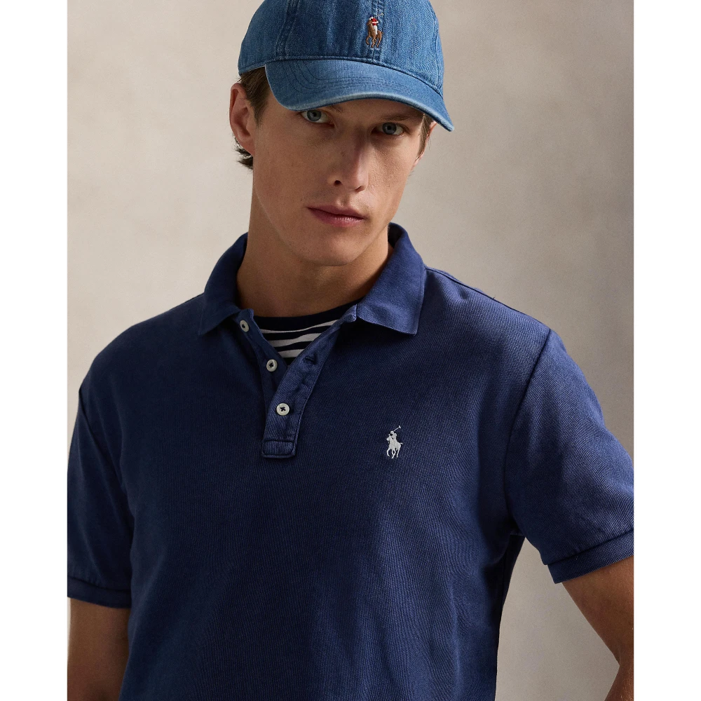 Ανδρική Μπλούζα με γιακά Custom Slim Fit Spa Terry  Polo Ralph Lauren