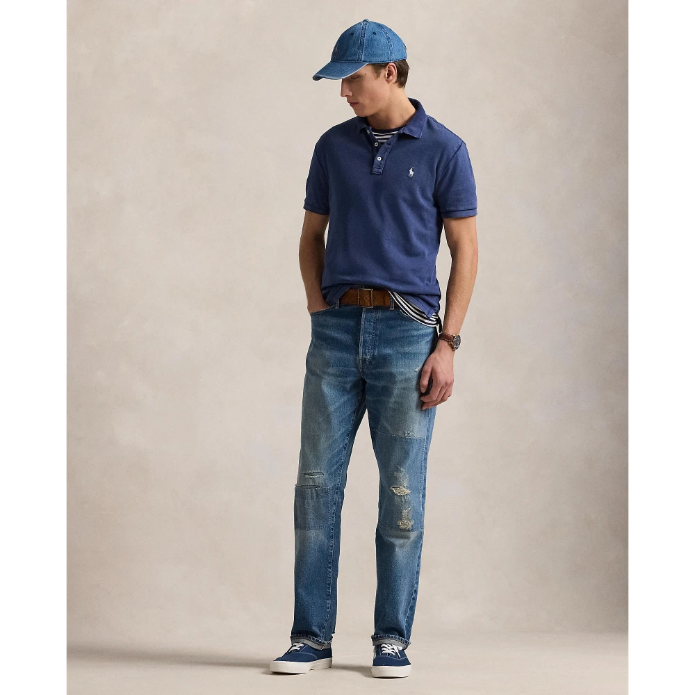 Ανδρική Μπλούζα με γιακά Custom Slim Fit Spa Terry  Polo Ralph Lauren