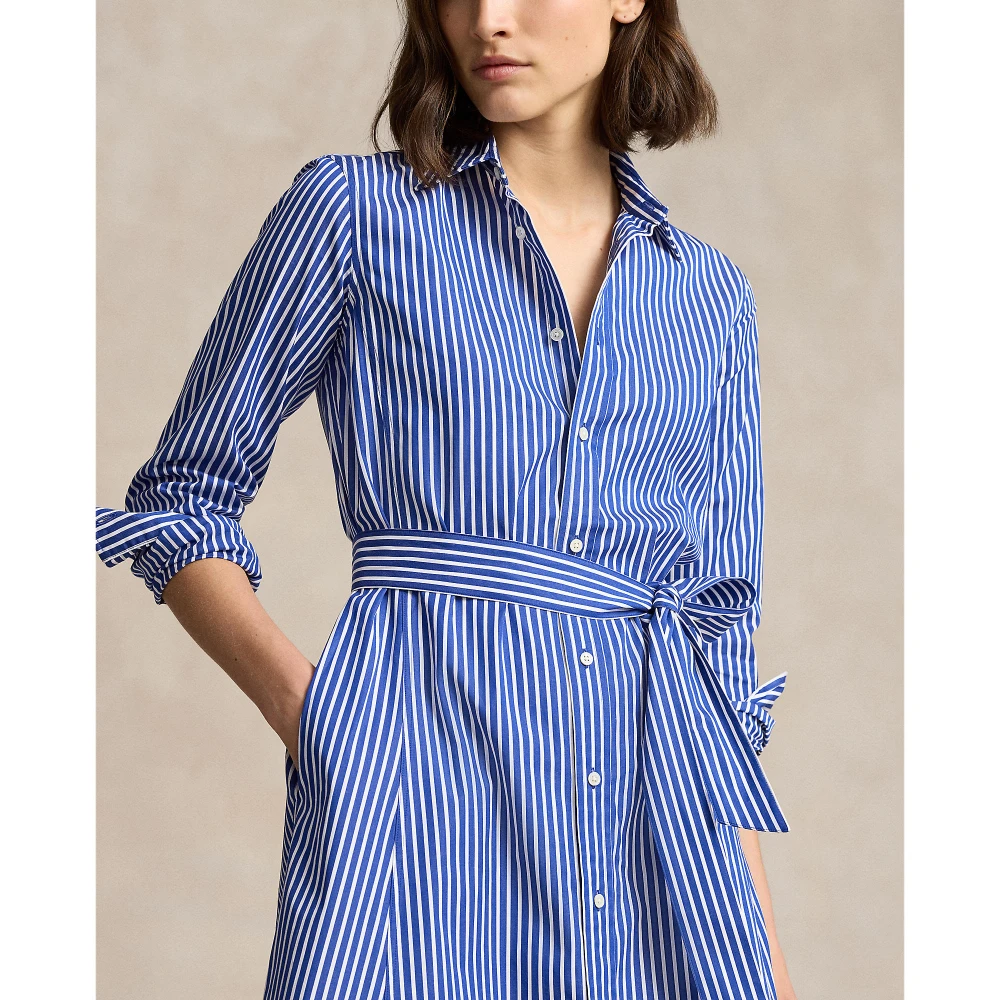 Γυναικείο Φόρεμα Belted Striped Cotton Shirtdress Polo Ralph Lauren