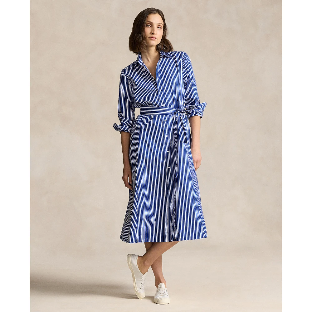 Γυναικείο Φόρεμα Belted Striped Cotton Shirtdress Polo Ralph Lauren