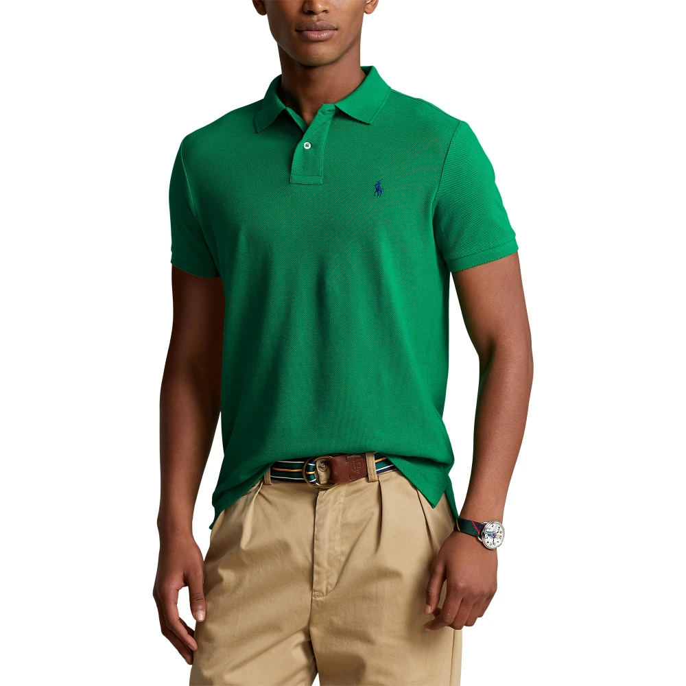Ανδρική Μπλούζα The Iconic Mesh Polo Shirt Polo Ralph Lauren