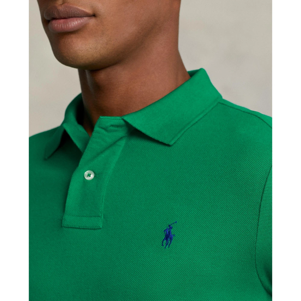 Ανδρική Μπλούζα The Iconic Mesh Polo Shirt Polo Ralph Lauren