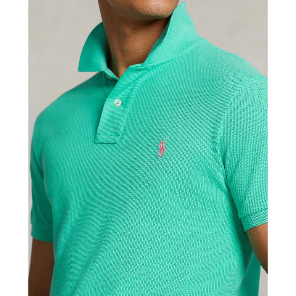 Ανδρική Μπλούζα The Iconic Mesh Polo Shirt Polo Ralph Lauren