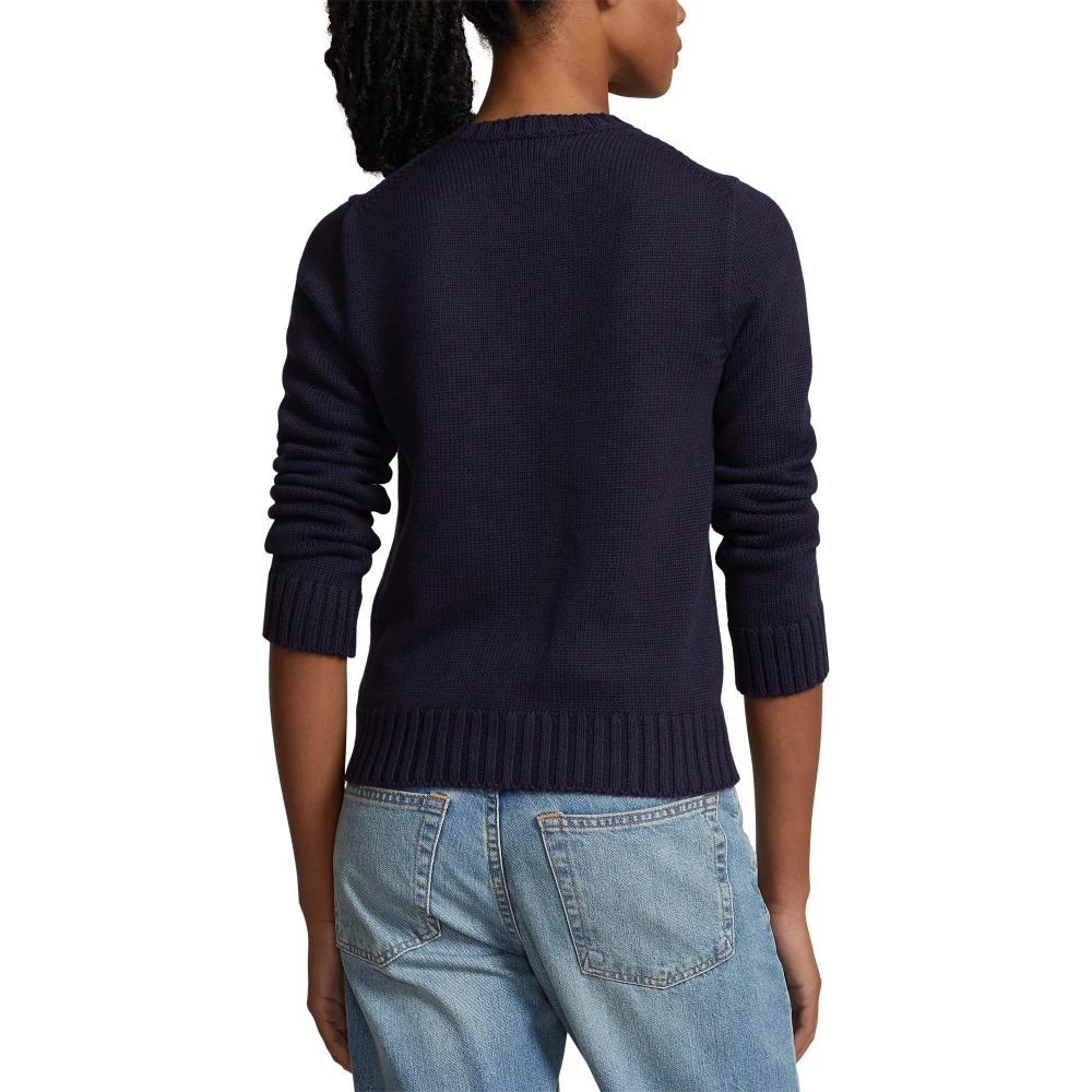  Γυναικείο Βαμβακερό Πουλόβερ Flag  Crewneck Polo Ralph Lauren