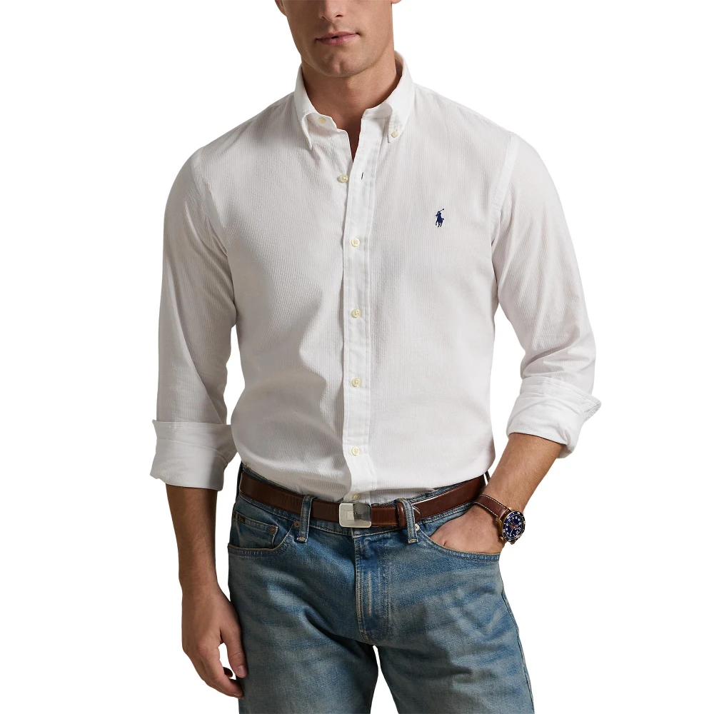 Ανδρικό Πουκάμισο Custom Fit Seersucker Polo Ralph Lauren