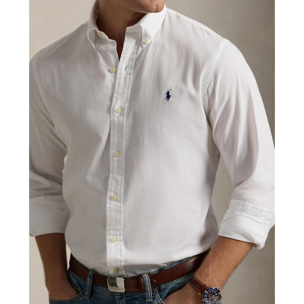 Ανδρικό Πουκάμισο Custom Fit Seersucker Polo Ralph Lauren