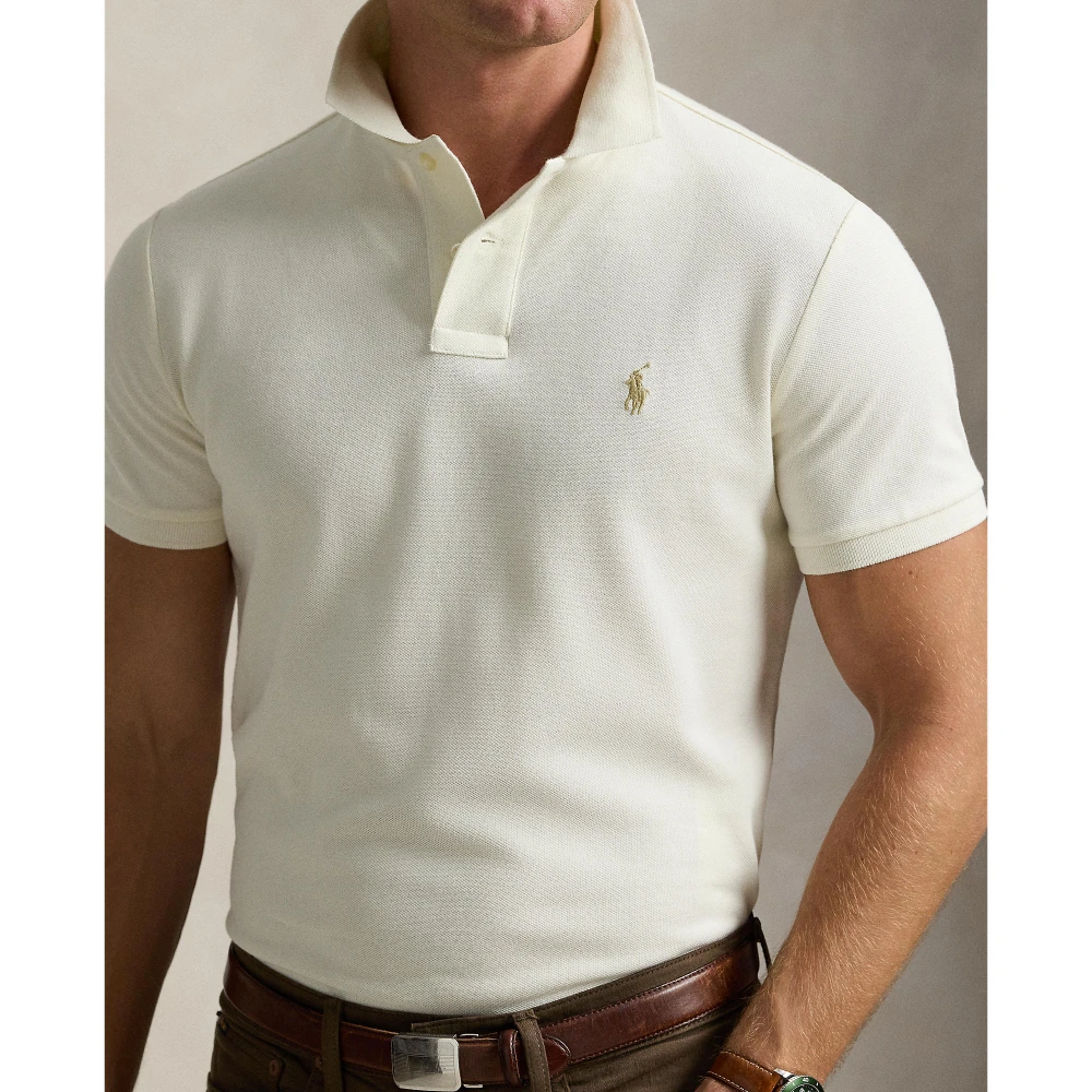 Ανδρική Μπλούζα Polo Custom Slim Fit Mesh  Polo Ralph Lauren