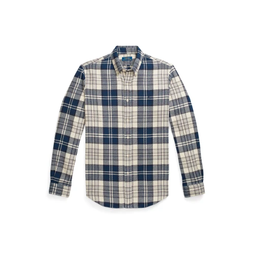 Ανδρικό Βαμβακερό Πουκάμισο Custom Fit Plaid Brushed Flannel Polo Ralph Lauren