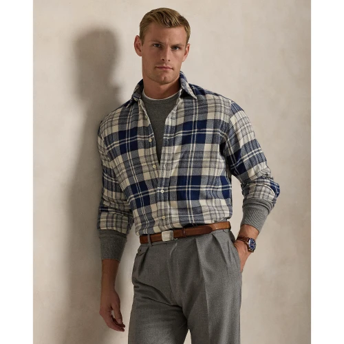 Ανδρικό Βαμβακερό Πουκάμισο Custom Fit Plaid Brushed Flannel Polo Ralph Lauren