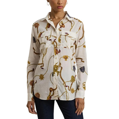 Γυναικείο Πουκάμισο Classic Fit Print Cotton Voile Polo Ralph Lauren