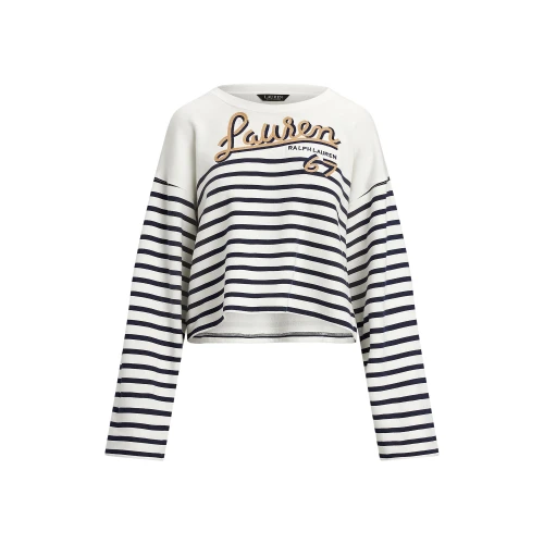 Γυναικείο Φούτερ Striped French Terry Cropped Polo Ralph Lauren
