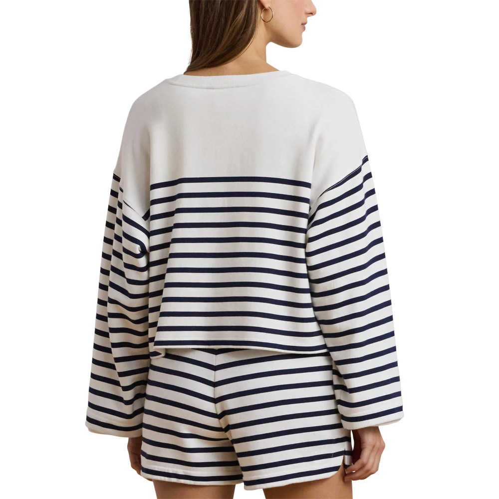 Γυναικείο Φούτερ Striped French Terry Cropped Polo Ralph Lauren