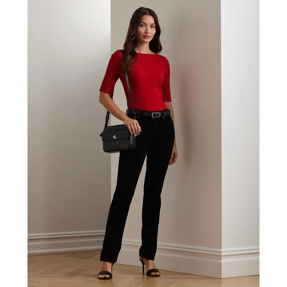 Γυναικεία Βαμβακερή Μπλούζα Stretch  Boatneck Polo Ralph Lauren