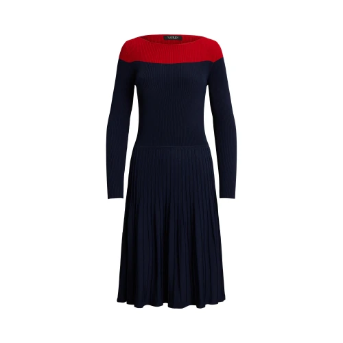 Γυναικείο Φόρεμα Two-Tone Pointelle-Knit Polo Ralph Lauren