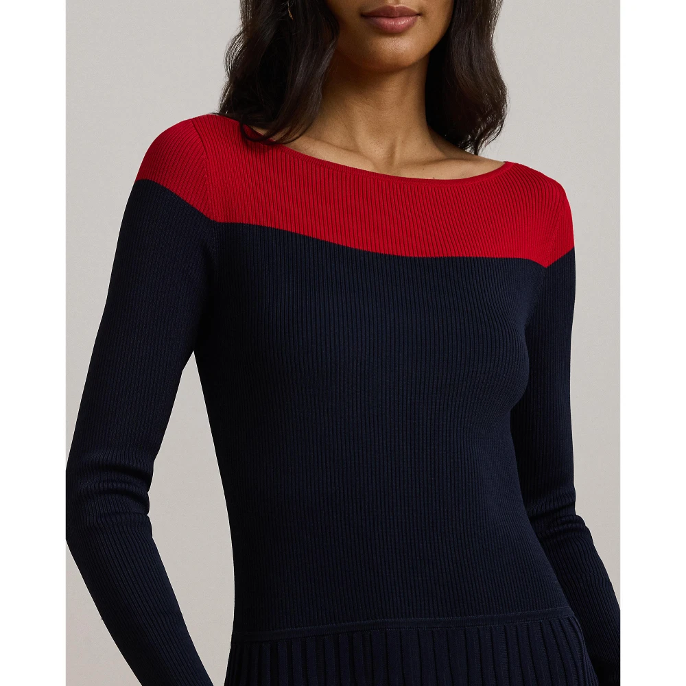 Γυναικείο Φόρεμα Two-Tone Pointelle-Knit Polo Ralph Lauren