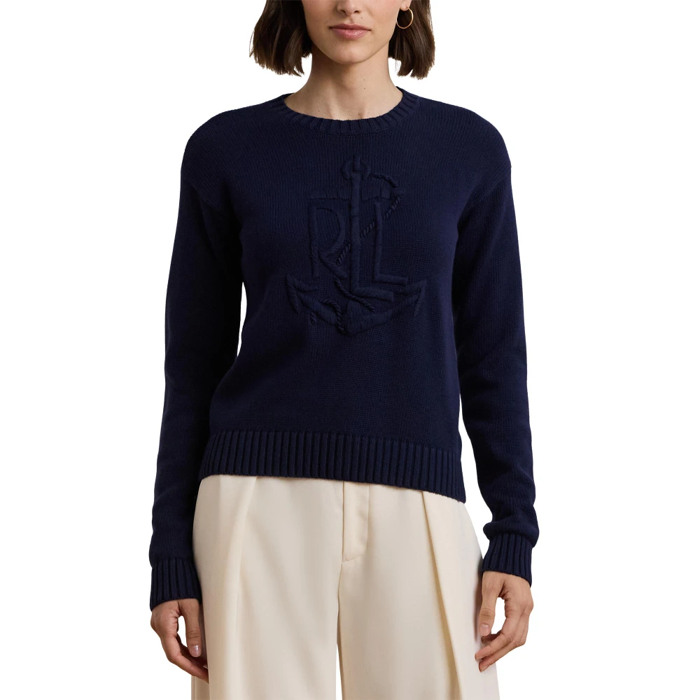 Γυναικείο Βαμβακερό Πουλόβερ Anchor-Logo Combed  Polo Ralph Lauren