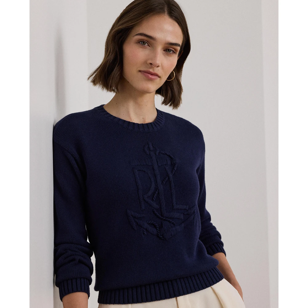 Γυναικείο Βαμβακερό Πουλόβερ Anchor-Logo Combed  Polo Ralph Lauren