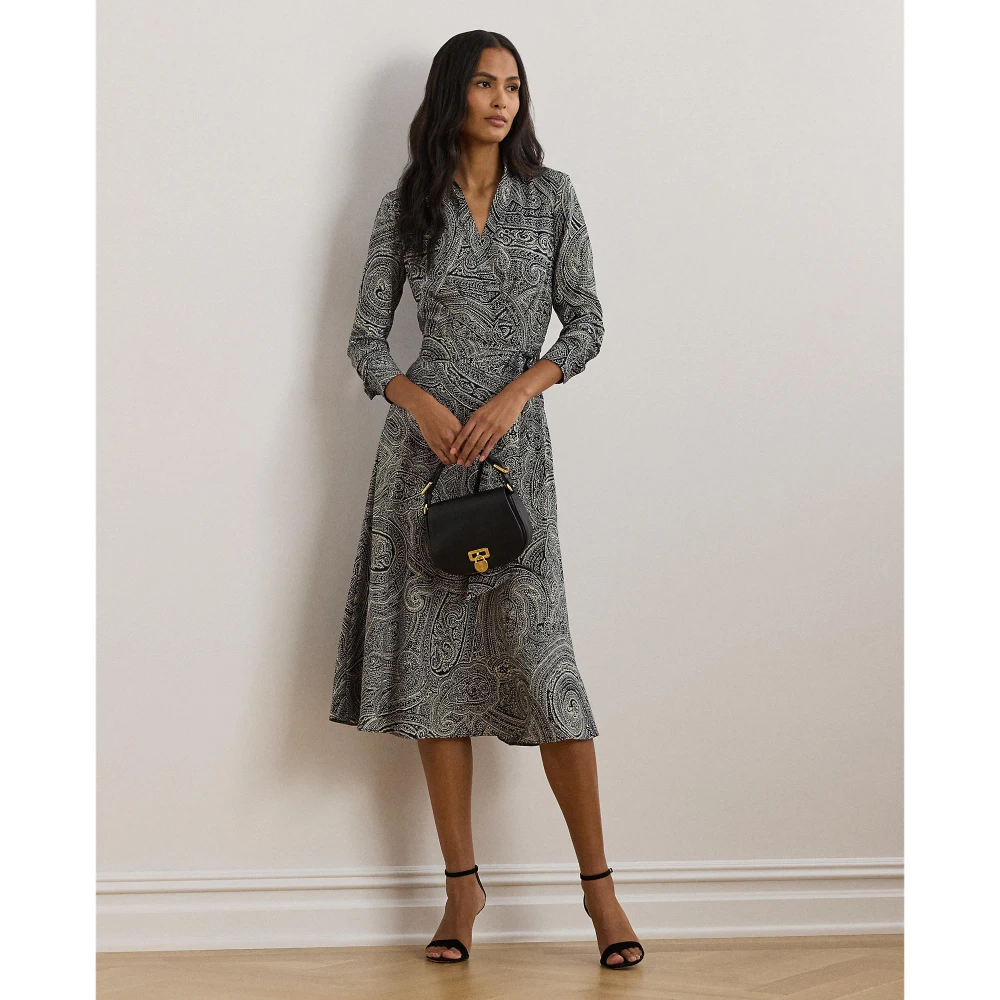 Γυναικείο Φόρεμα Paisley Crepe Midi Polo Ralph Lauren
