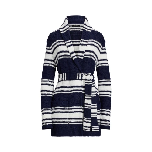 Γυναικεία Ζακέτα Striped Belted Cotton-Blend Polo Ralph Lauren