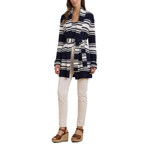 Γυναικεία Ζακέτα Striped Belted Cotton-Blend Polo Ralph Lauren