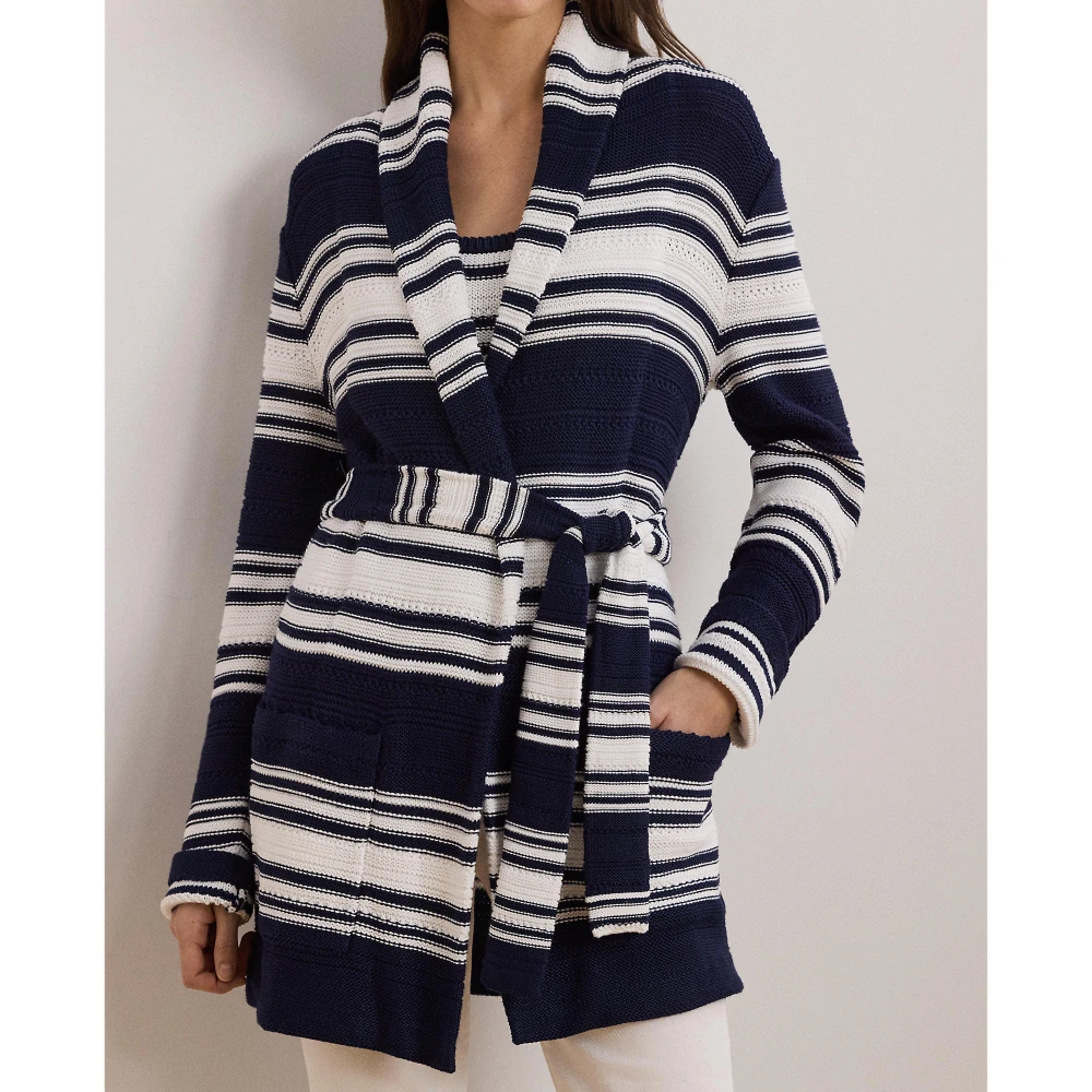 Γυναικεία Ζακέτα Striped Belted Cotton-Blend Polo Ralph Lauren