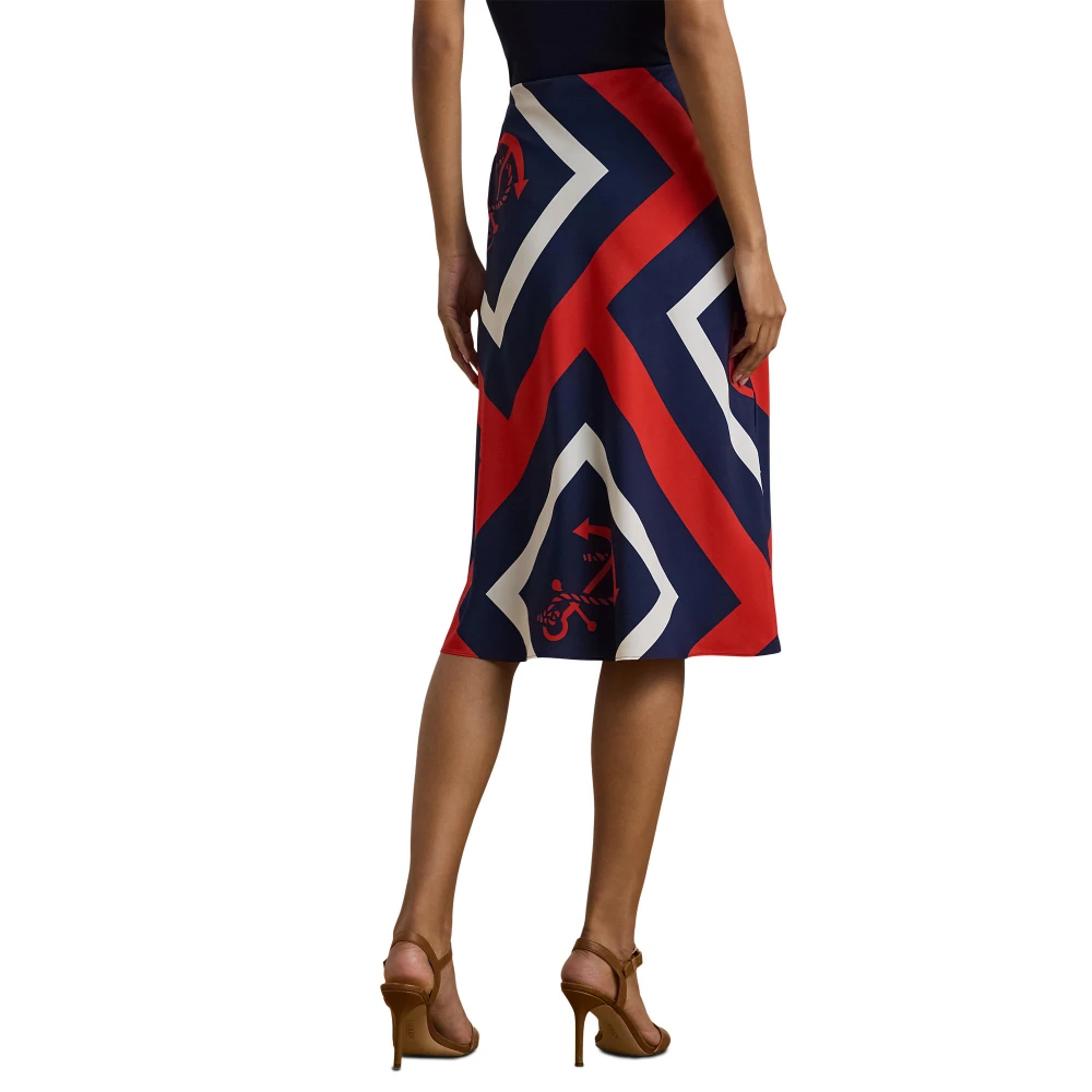 Γυναικεία Φούστα Anchor-Print Crepe Midi Polo Ralph Lauren