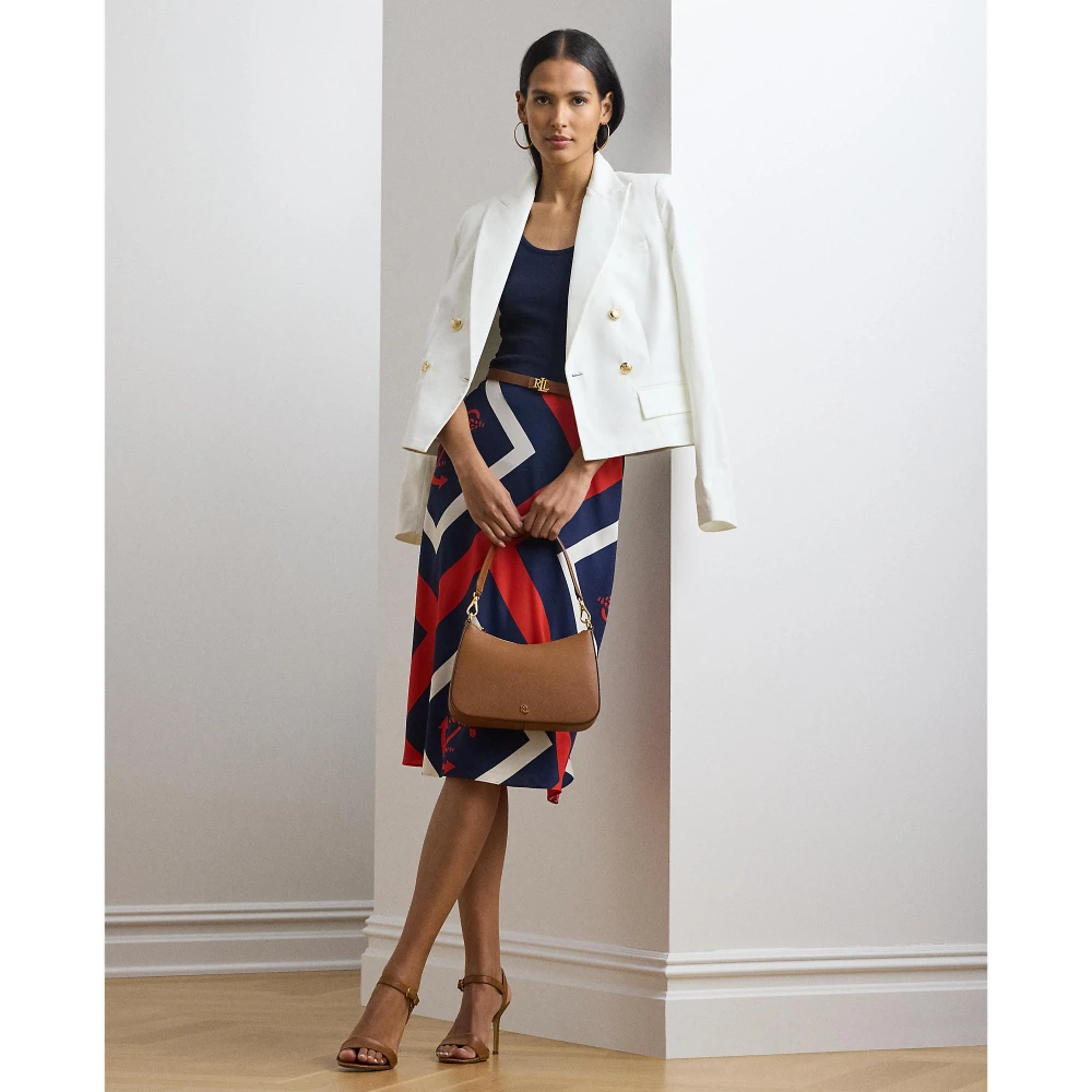 Γυναικεία Φούστα Anchor-Print Crepe Midi Polo Ralph Lauren
