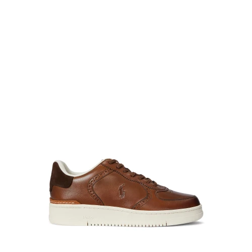 Ανδρικά Παπούτσια Masters Court Burnished Leather Sneaker  Polo Ralph Lauren