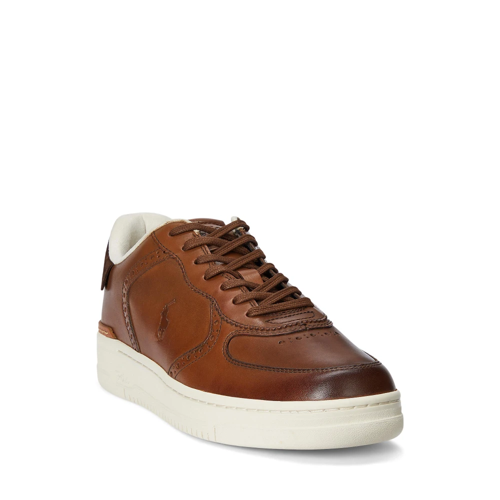 Ανδρικά Παπούτσια Masters Court Burnished Leather Sneaker  Polo Ralph Lauren