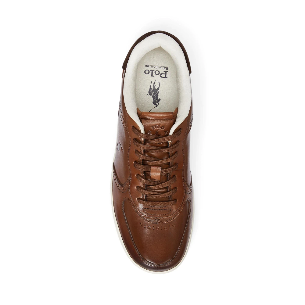 Ανδρικά Παπούτσια Masters Court Burnished Leather Sneaker  Polo Ralph Lauren