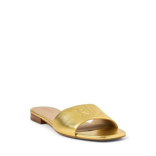 Σανδάλια Everley Metallic Leather Polo Ralph Lauren