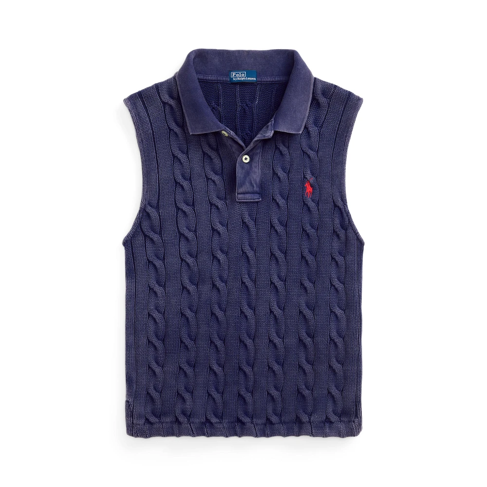 Γυναικεία Μπλούζα  Cable-Knit Cropped Polo Ralph Lauren