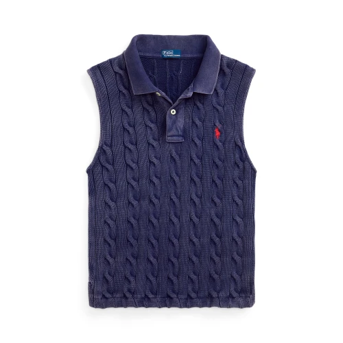 Γυναικεία Μπλούζα  Cable-Knit Cropped Polo Ralph Lauren