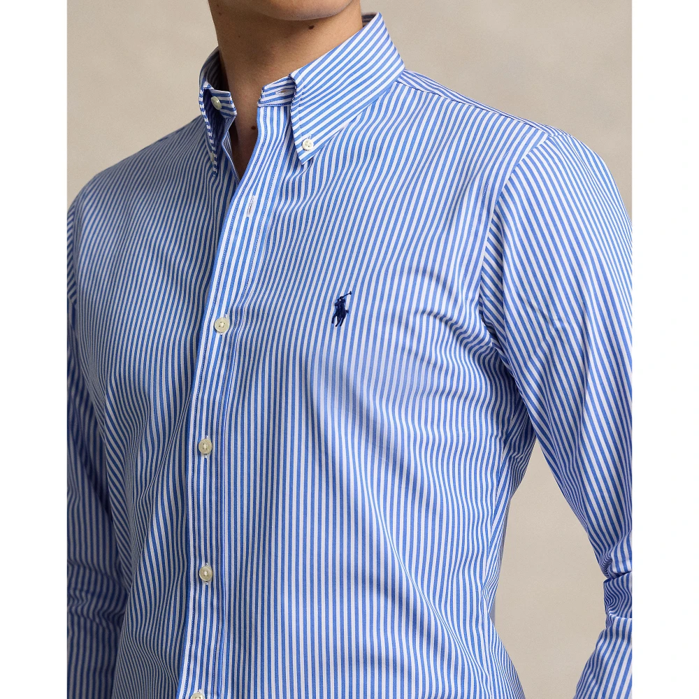 Ανδρικό Πουκάμισο Custom Fit Striped Stretch Poplin Shirt   Polo Ralph Lauren