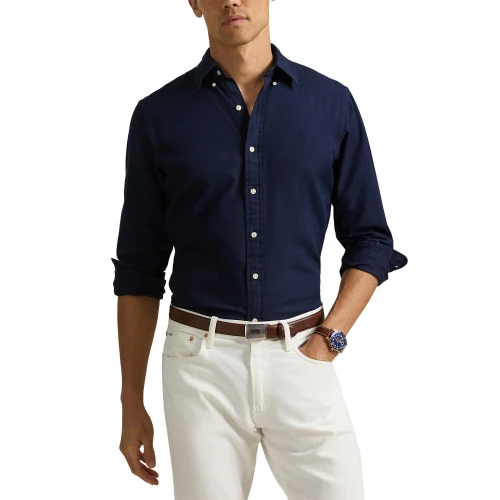 Ανδρικό Πουκάμισο Custom Fit Garment-Dyed Dobby Shirt Polo Ralph Lauren