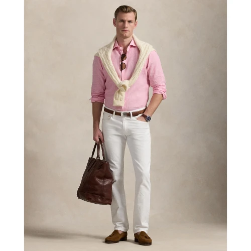 Ανδρικό Πουκάμισο Custom Fit Linen Shirt Polo Ralph Lauren