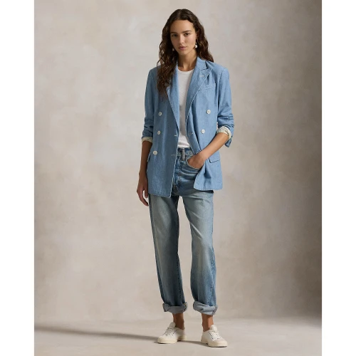 Γυναικείο Σακάκι Double-Breasted Chambray Blazer Polo Ralph Lauren