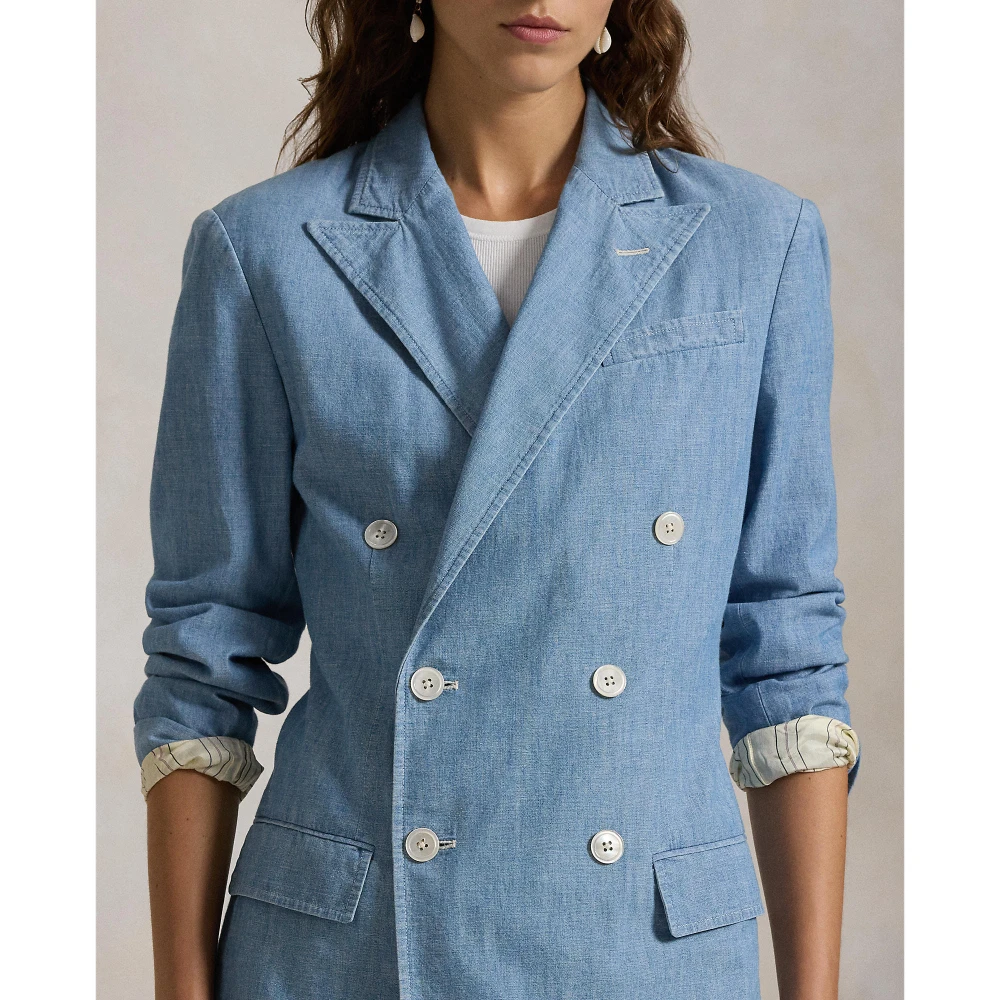 Γυναικείο Σακάκι Double-Breasted Chambray Blazer Polo Ralph Lauren