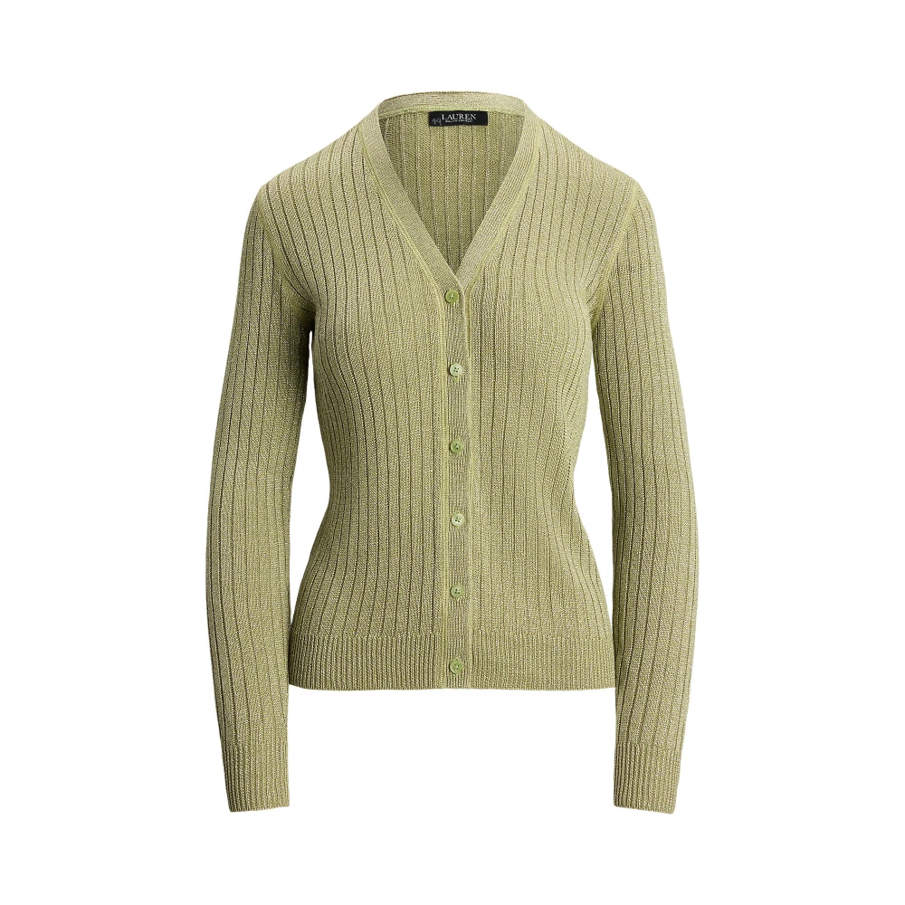 Γυναικεία Ζακέτα Metallic Linen-Blend Rib-Knit Polo Ralph Lauren