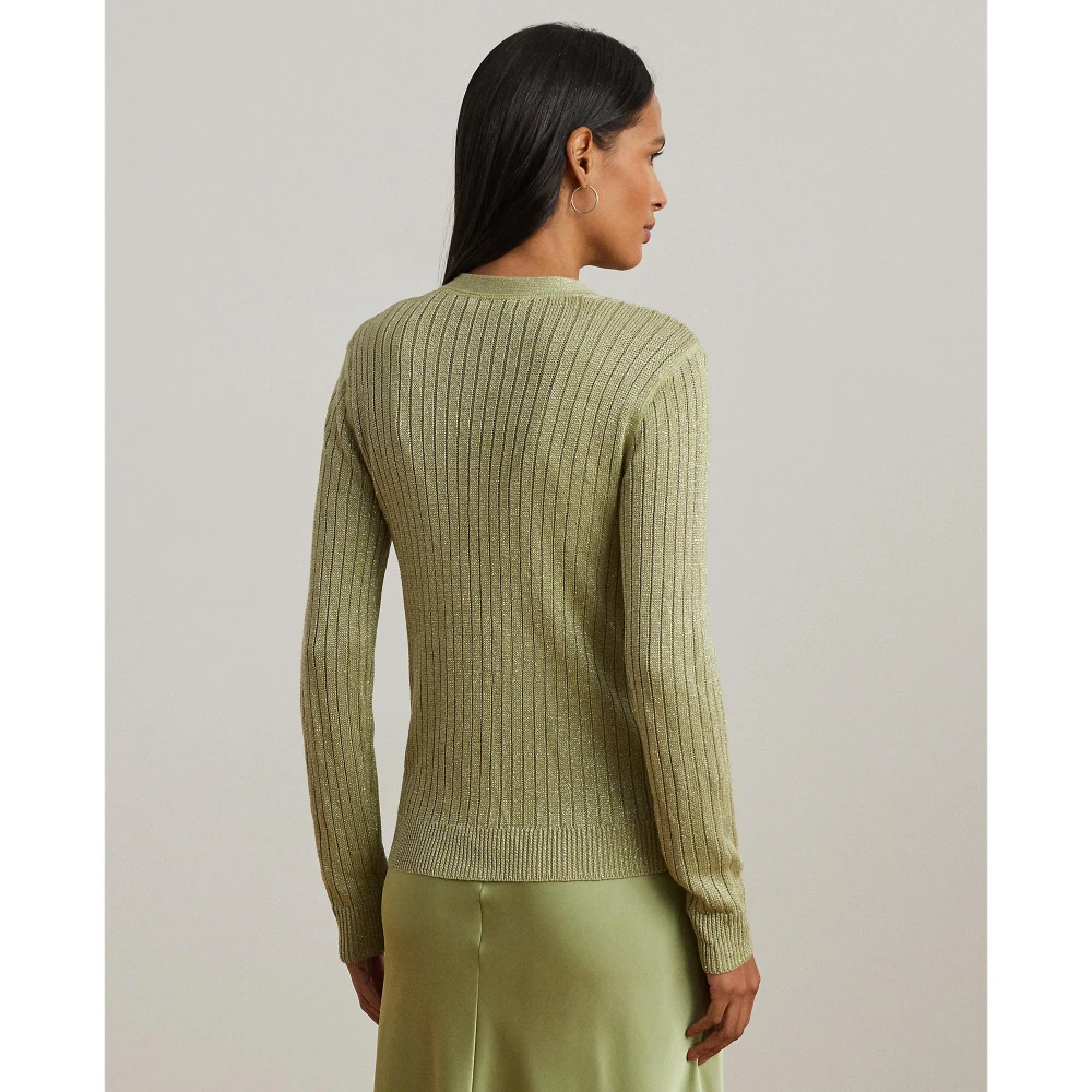 Γυναικεία Ζακέτα Metallic Linen-Blend Rib-Knit Polo Ralph Lauren
