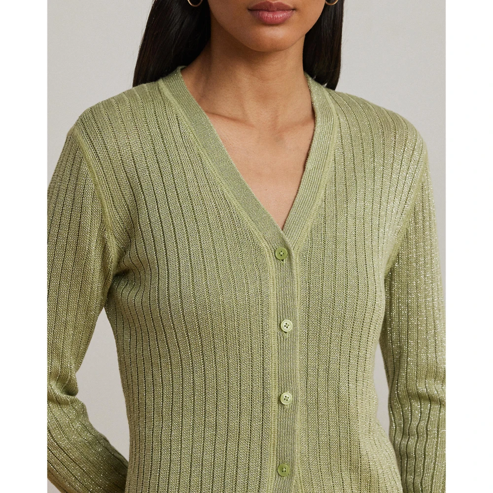 Γυναικεία Ζακέτα Metallic Linen-Blend Rib-Knit Polo Ralph Lauren