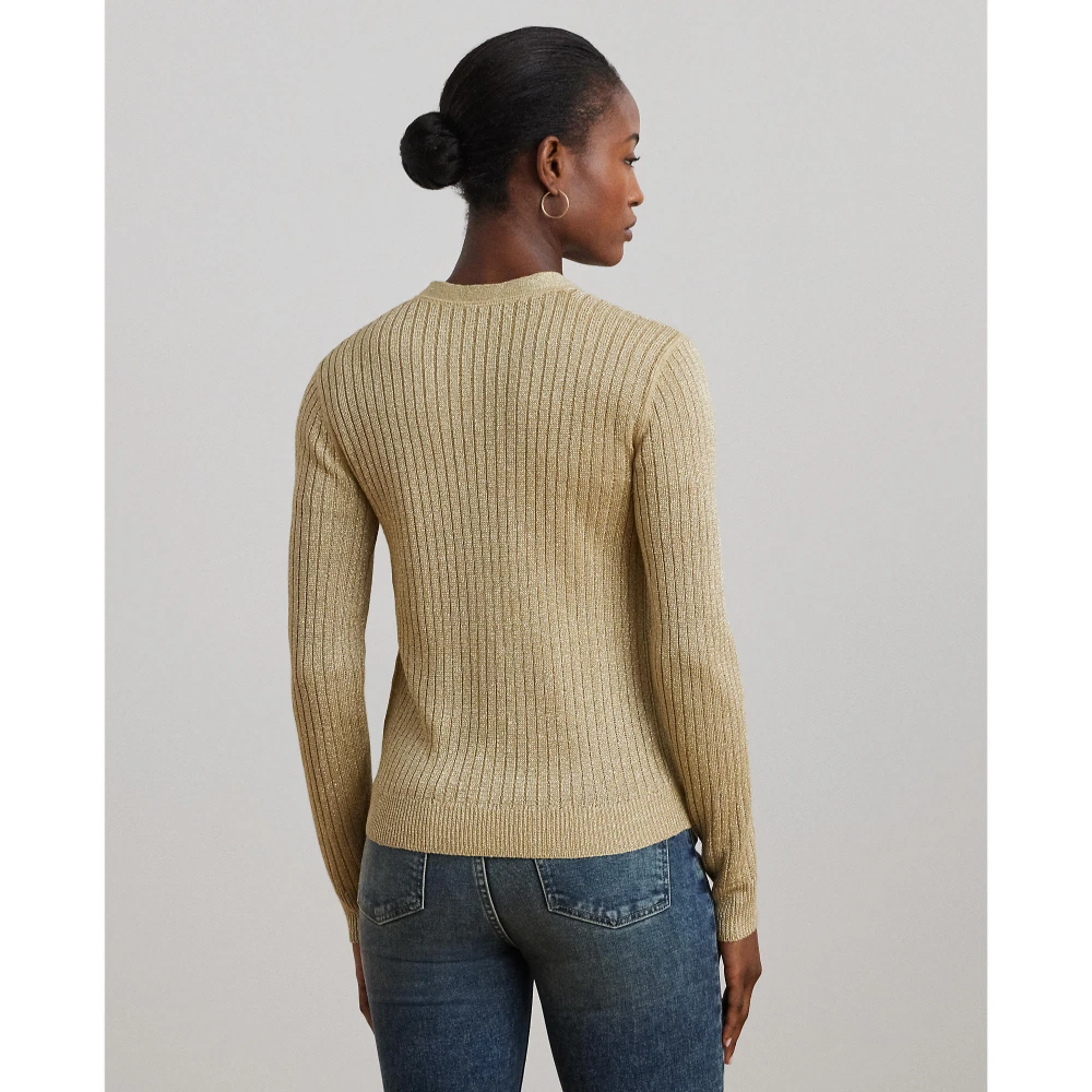 Γυναικεία Ζακέτα Metallic Linen-Blend Rib-Knit Polo Ralph Lauren