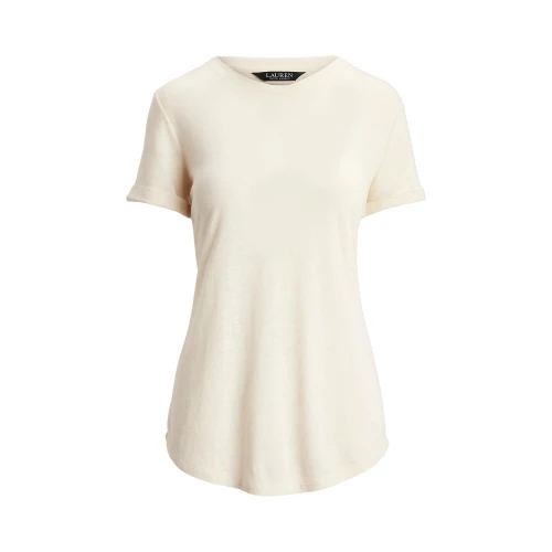 Γυναικείο Μπλουζάκι  Linen-Blend Jersey Short-Sleeve Tee Polo Ralph Lauren