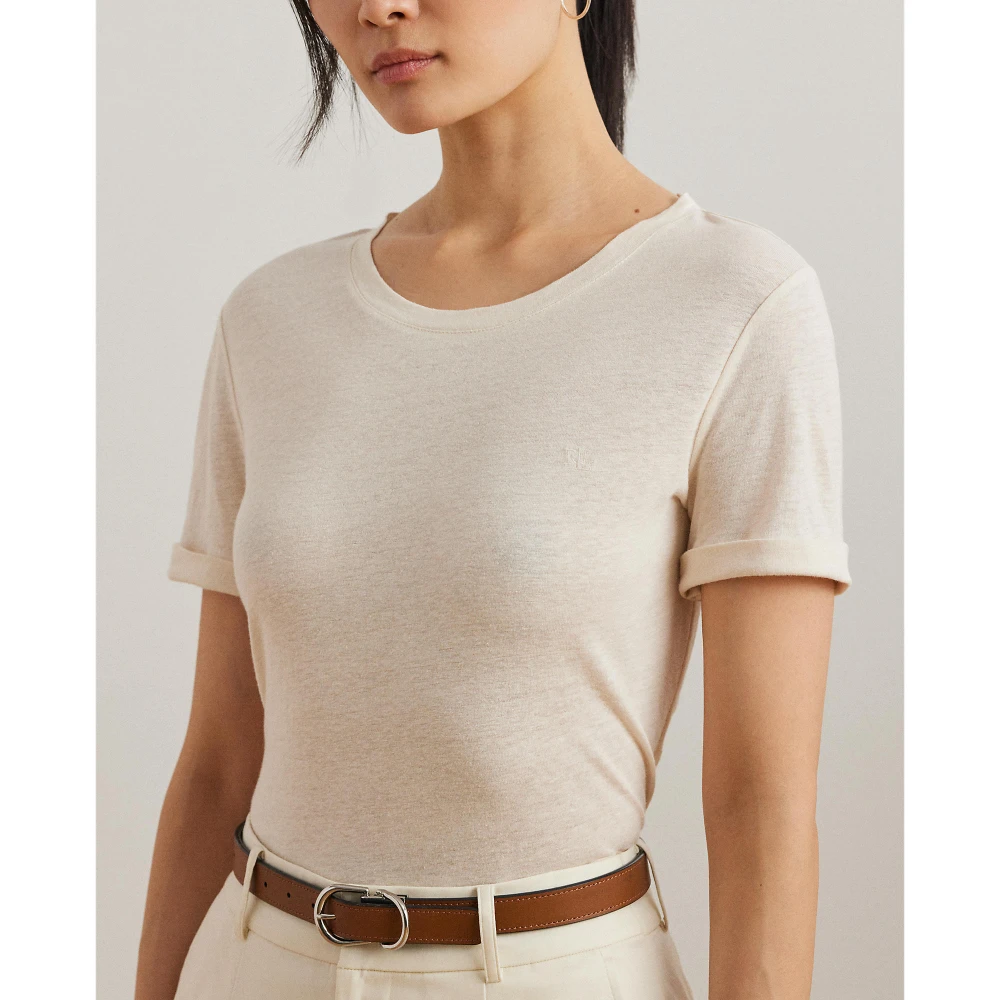 Γυναικείο Μπλουζάκι  Linen-Blend Jersey Short-Sleeve Tee Polo Ralph Lauren
